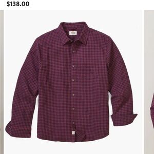 Marine layer Tahoe Plaid Flannel Button-Up Shirt XL